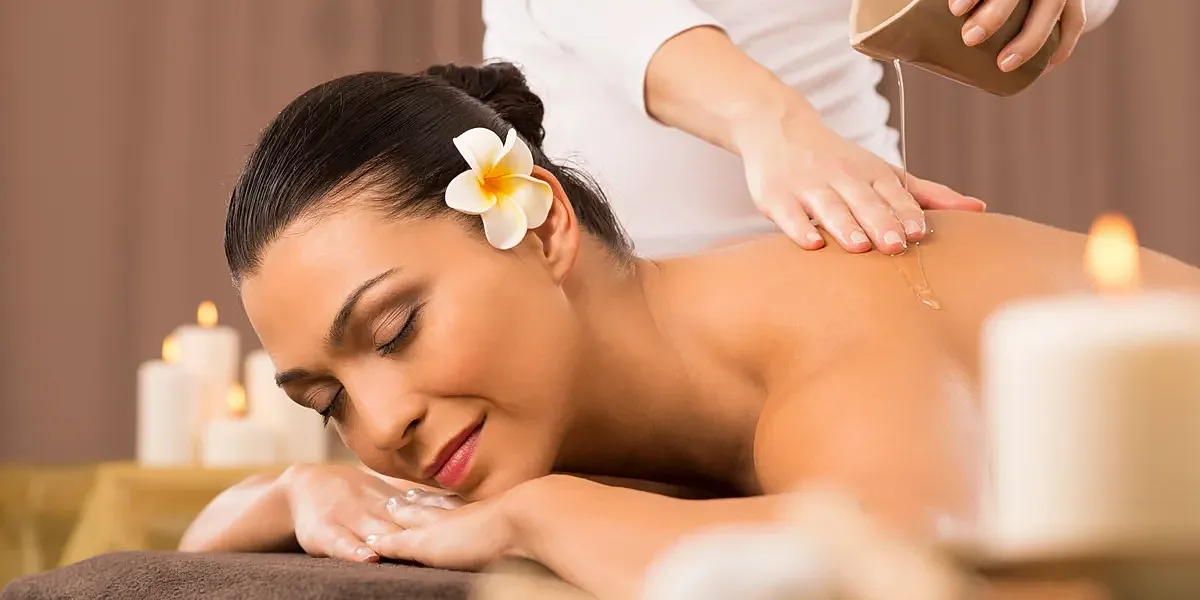 Relaxing massage therapy with soothing essential oils.
